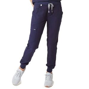 FIGS NAVY BLUE Zamora Jogger Style Scrub Pants for Women Large